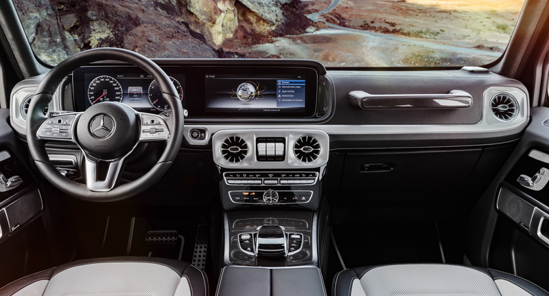 dashboard, vehicle interior, steering wheel, cars, suv, land vehicle, technology, indoors, motor vehicle, 4K, mercedes benz, 2019 cars, no people, mode of transportation