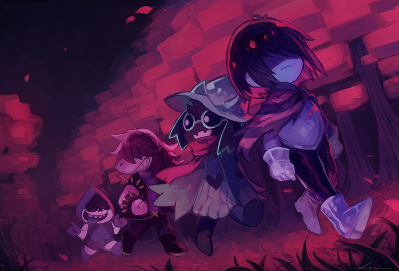 Kris (deltarune), Video Game, Susie (deltarune), Lancer (deltarune), Deltarune, Ralsei (deltarune), 1080P