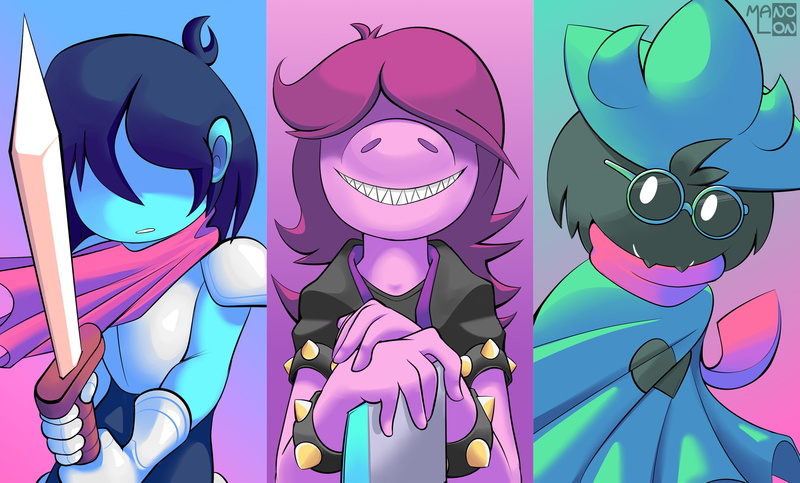 Susie (deltarune), Kris (deltarune), 1080P, Ralsei (deltarune), Video Game, Deltarune