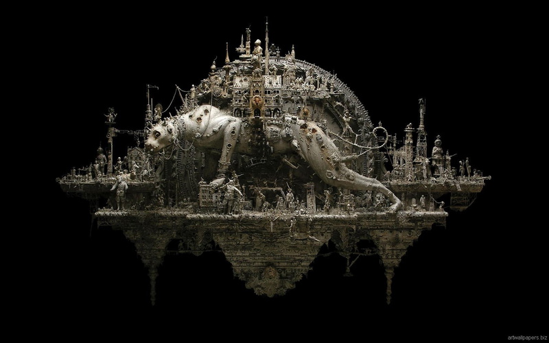 dark, art, 720P, kuksi, sculptures, kris