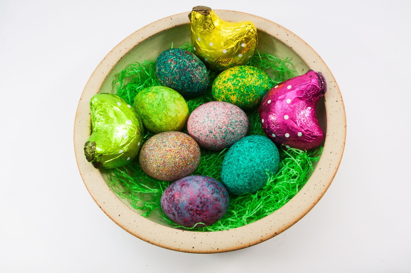no people, white background, fruit, 4K, temptation, food and drink, Colored, bowl, painted egg, indoors, Easter, chocolate, cut out, directly above, violet