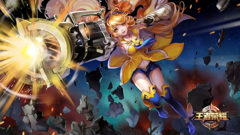 desktop, shooter, primarily, glory, hd, skills, strong, game, image, artillery, online, sun, girl, hero, shangxiang, king, 1080P