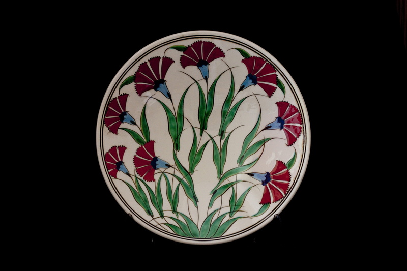 luxury, creativity, shape, black background, multi colored, plant, cut out, atalay melahat glow, no people, Plate, art and craft, pattern, ceramic, close-up