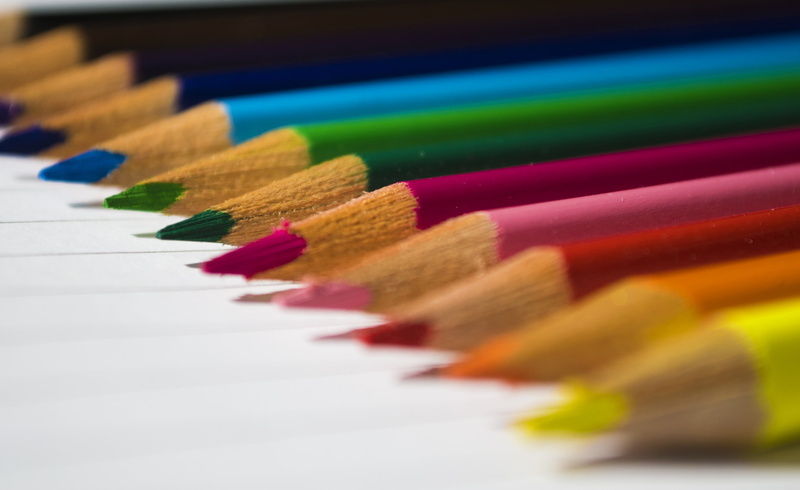pencils, paint, a number, drawing, stylus, 2K