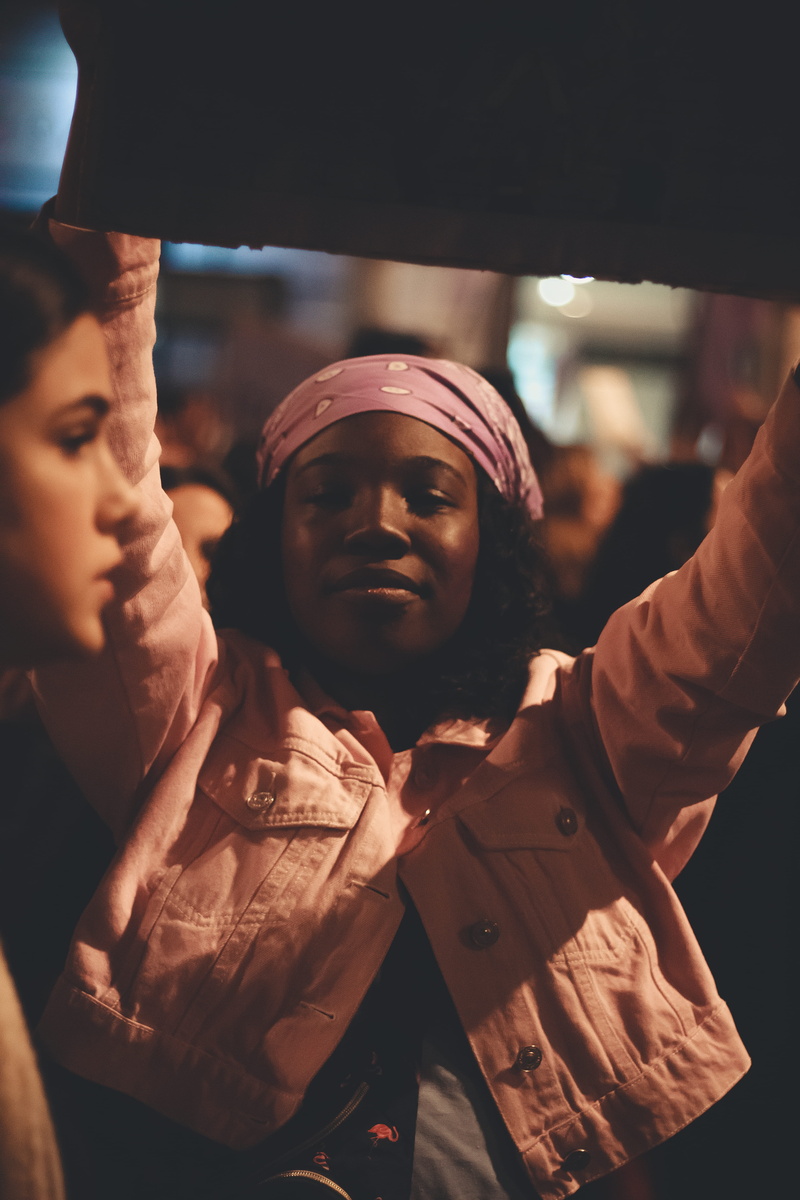 protest, close-up, 5K, indoors, human, lifestyles, crowd, religion, photo, belief, dj, business, woman, incidental people, dimples, night life, man, clothing