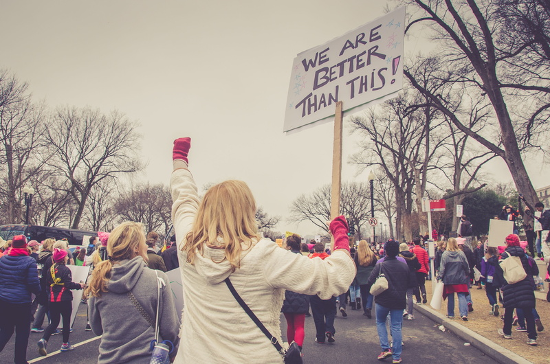 standing, rally, road, trump, day, protesting, women, western script, communication, woman, plant, script, large group of people, empowerment, people, nature