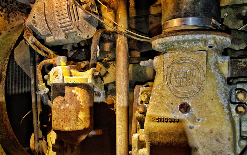 rusty, detroit, indoors, machine part, machine valve, metal, no people, machinery, power source, trencher, speicher, backgrounds, close-up, side view, engine