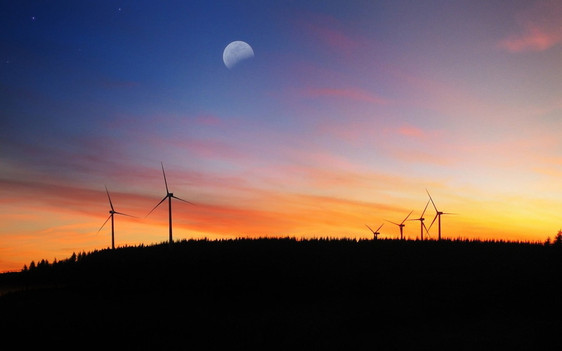 wind Turbine, generator, sunrise - Dawn, spinning, propeller, energy, back Lit, wind Power, alternative Energy, cloud - Sky, equipment, silhouette, power Supply