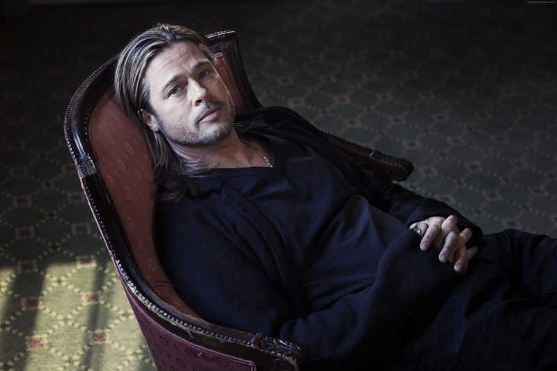 4K, actor, look, room, chair, William Bradley Pitt, producer, Brad Pitt