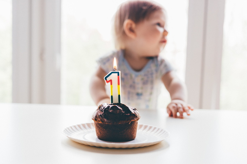 dessert, celebration, icing, birthday, pastry, table, refreshment, cupcake, candle, kid, cup, girls, child, todler, eating, unhealthy Eating, happiness