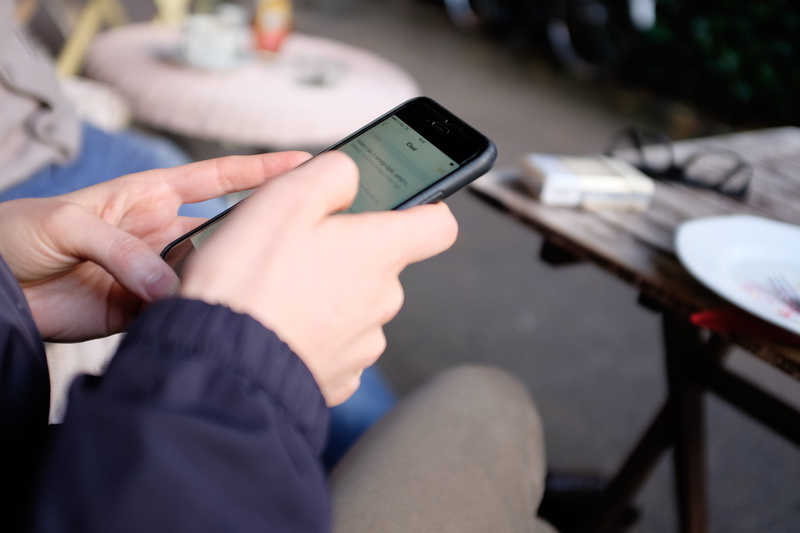 people, connection, human hand, using, coffee, networking, cellular, cafe, one, holding, outdoors, commerce, 4K, device, screen, relaxation, mobile phone