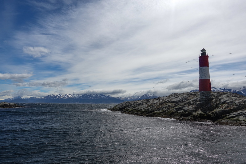building, water, scenics - nature, protection, direction, near, coast, landscape, red, rugged, shoreline, mountain, safety, sea, outdoors, cloud, built structure