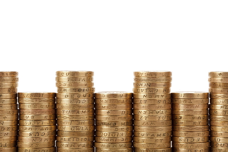 gold, side by side, large group of objects, financial, coins, 4K, close-up, pile, golden, market, no people, white background, coin, finance and economy