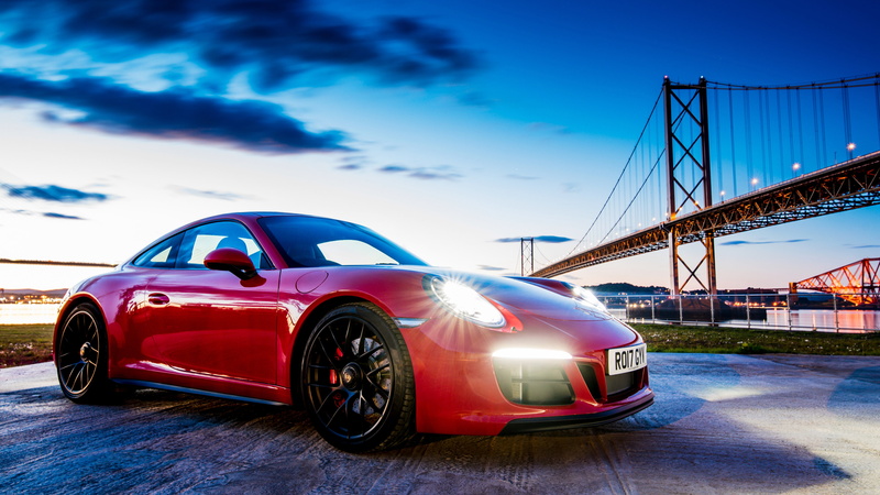 land vehicle, city, bridge - man made structure, red, Porsche, 911, motor vehicle, architecture, car, built structure, mode of transportation, Carrera