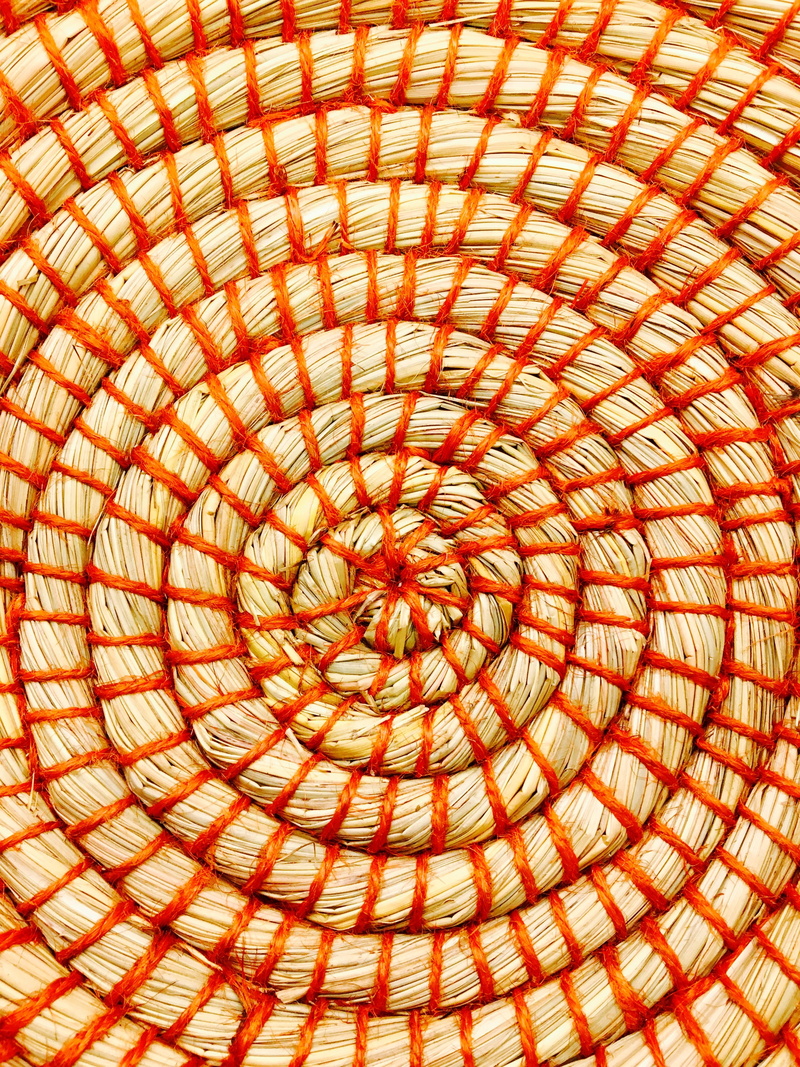 concentric, Wicker, ceiling, sell, circle, cupola, no people, 4K, repetition, low angle view, geometric shape, design, basket, Basket, shape, Weave, craft