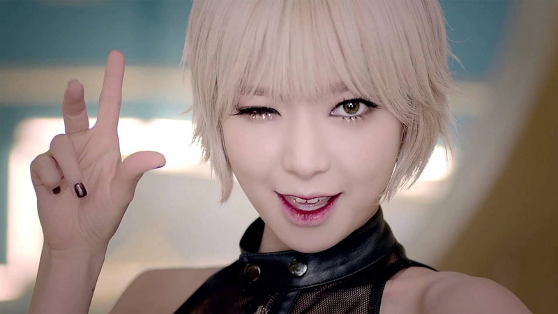 blonde, 720P, K-pop, AOA, women, wink, Choa, Asian