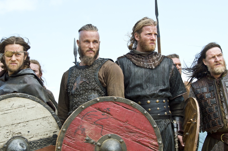 sky, Vikings, the series, group of people, mid adult men, nature, mid adult, The Vikings, transportation, Travis Fimmel, adult, shields, warriors, shield