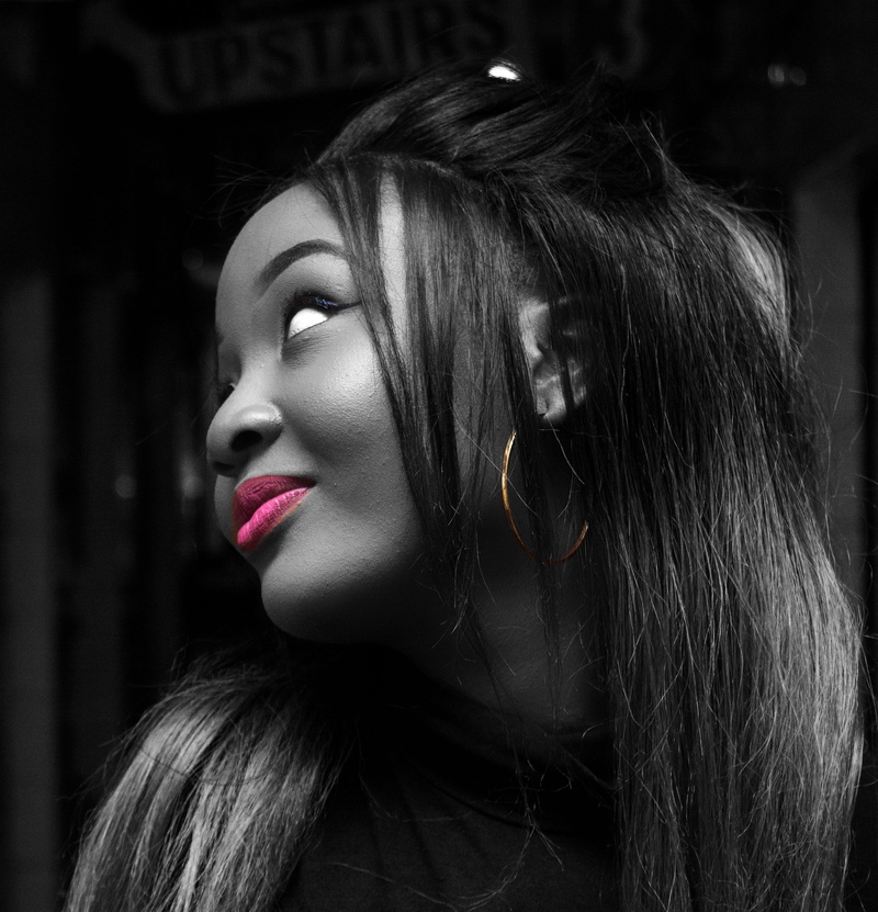 headshot, africanamerican, adult, fashion, 4K, young adult, potarit, kenya national archives, young women, hairstyle, night, portrait, focus on foreground