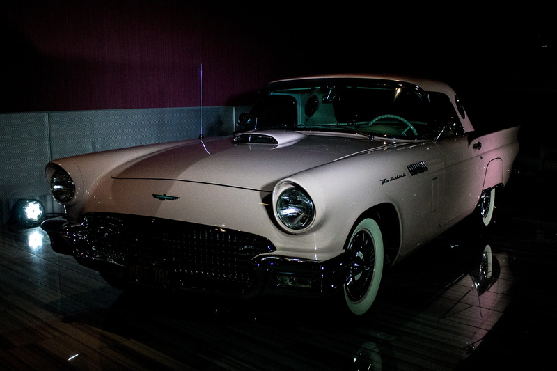 illuminated, stationary, man, garage, metal, sky, silver colored, headlight, design, buy, motor vehicle, automotive, business, vehicle, 5K, people, vintage car
