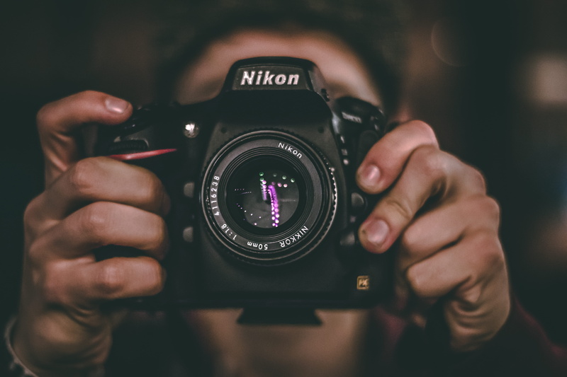 digital camera, person, street photography, nikkor, street, lens, taking photo, human hand, human body part, picture, front view, face, objective, 5K