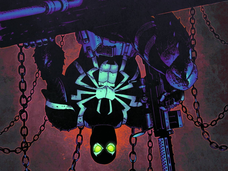 indoors, Marvel Comics, metal, ceiling, decoration, Spider-Man, focus on foreground, close-up, floral pattern, art and craft, chain, Agent Venom, 720P