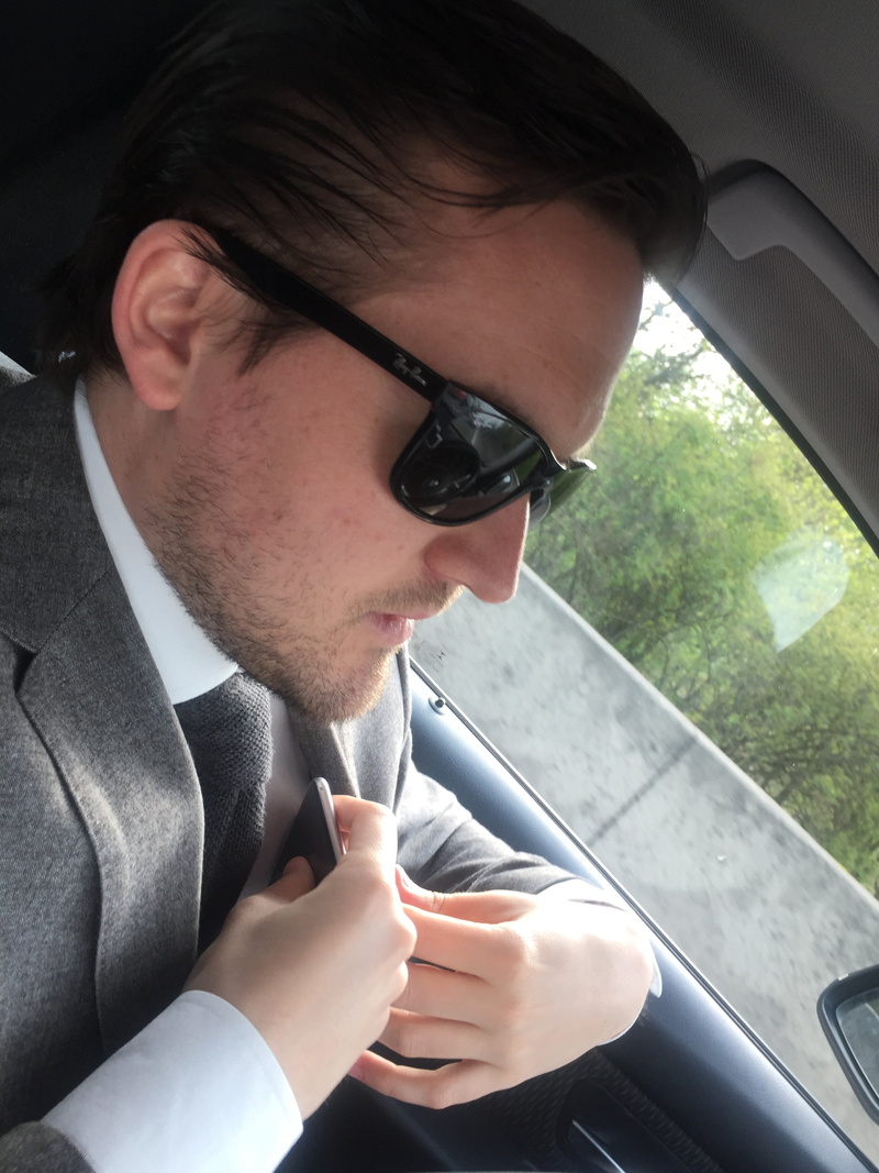 sunglasses, vehicle interior, motor vehicle, fashion, car interior, one Person, 2K, transportation, real people, young adult, outdoors, headshot, businessman