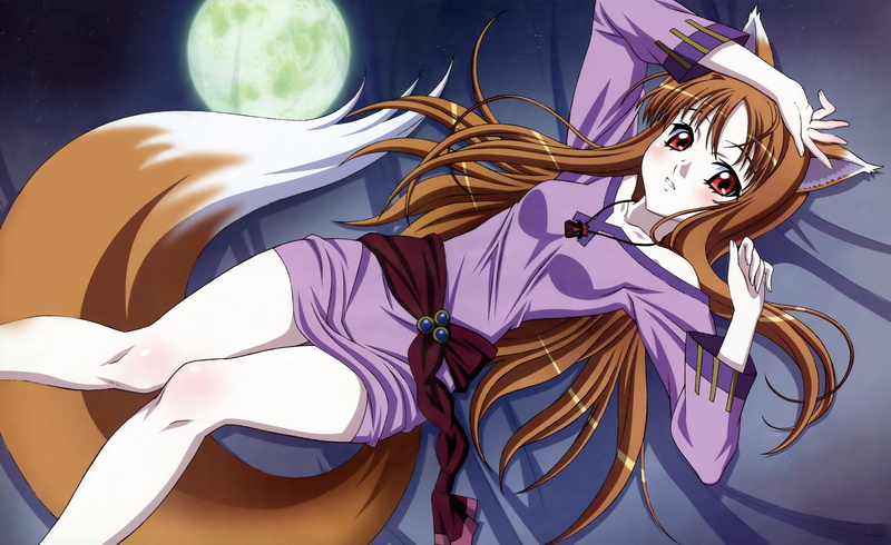anime, wolf girls, girls, wolf, anime girls, 5K, spice, spice and wolf, holo
