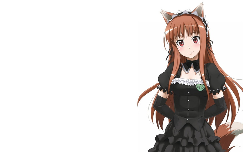 anime girls, wolf, anime, spice and wolf, holo, spice, 720P, wolf girls, girls
