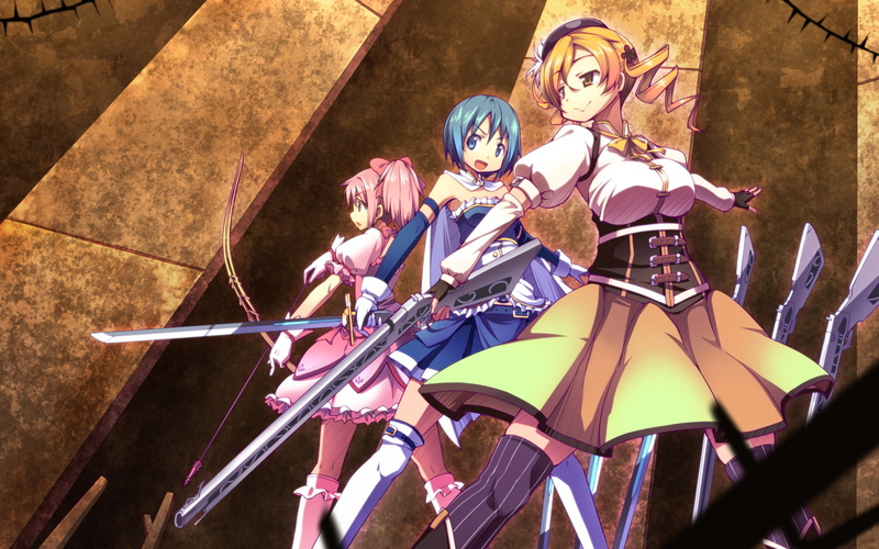 close-up, night, swords, sword, human representation, creativity, day, no people, multi colored, women, male likeness, mahou shoujo madoka magica, sunlight