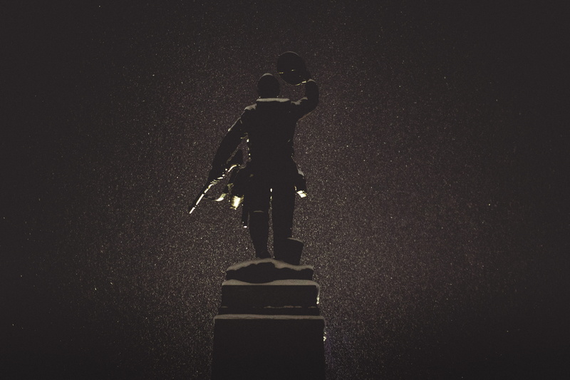 silhouette, craft, male, art and craft, holding, full length, low angle view, nature, night, no people, outdoors, background, standing, memorial, female likeness