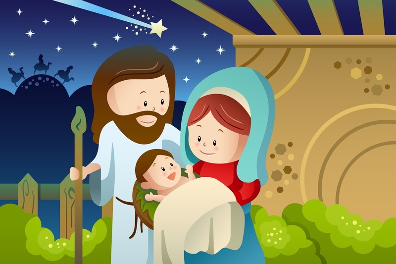 Baby, Night, Holiday, Christmas, 1080P, Stars, Jesus, Smile