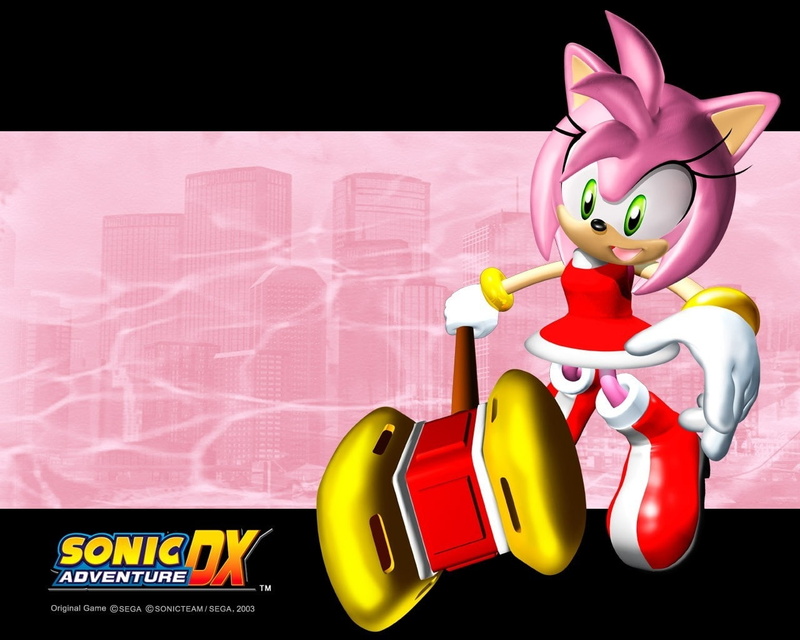 720P, sonic, art, hd, video, x, amy, games, rose, amy rose