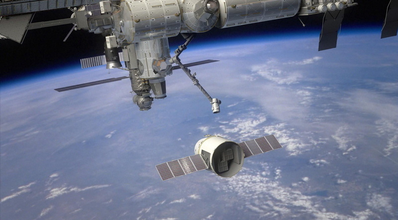 security Camera, orbiting, iss, commercial Airplane, flying, satellite, technology, aerospace industry, security System, space, blue, grey, earth, space travel vehicle
