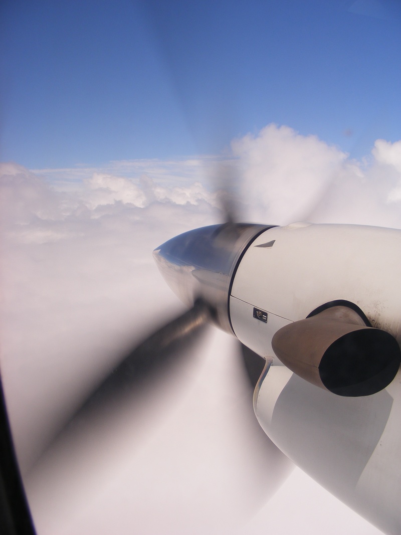 nature, sunlight, airplane, on the move, aircraft, surveillance, transportation, motion, propeller, looking, aircraft wing, outdoors, travel, reflections