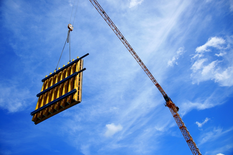 industry, construction site, heavy, directly below, beautiful, built structure, high, building, skyscraper, clouds, cloud - sky, concrete, Crane, construction equipment