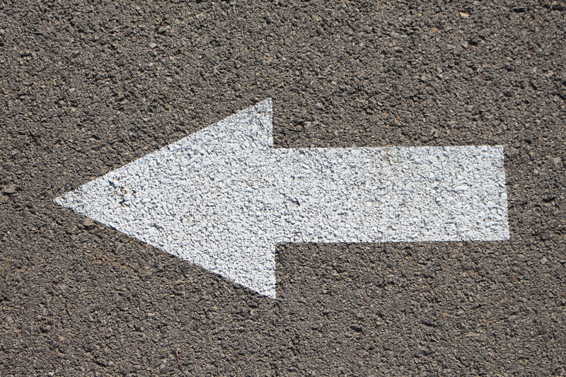 5K, day, blacktop, straight, white, sign, close-up, city street, transportation, asphalt, white color, ground, surface, arrow symbol, city, arrow, street