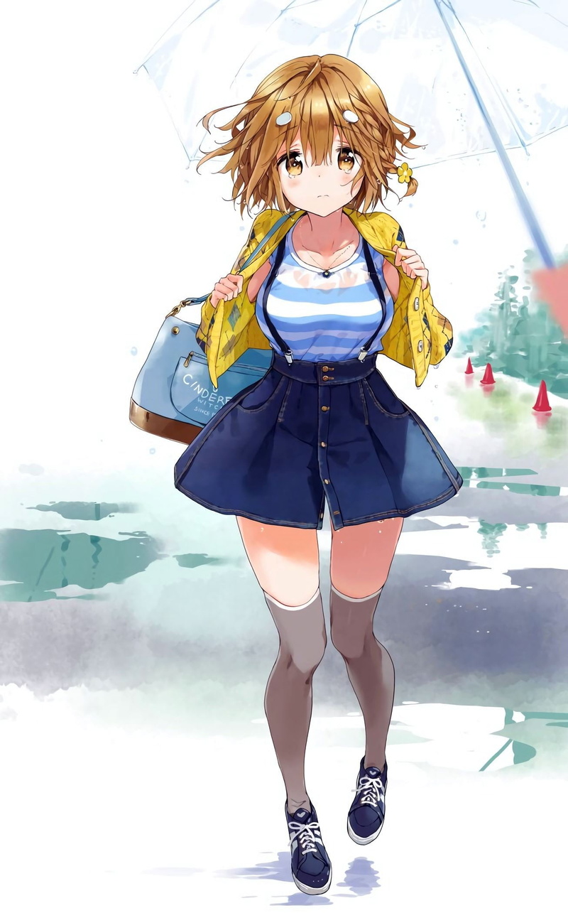 vector, beautiful, indoors, front view, character, graphic, Yoshino Koiwai, wet clothing, offspring, 1080P, girls, standing, computer Graphic, young Adult