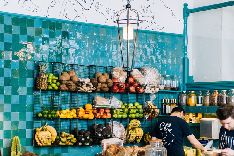 stocks, food, option, bananas, fruits, women, pineapple, variation, group of people, store, freshness, inside, food and drink, shelves, vegetable, assorted