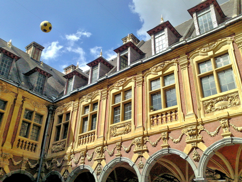 Stock Exchange, building exterior, spanish renaissance, sky, Old Stock, day, facade, architecture, ornate, cloud - sky, street, outdoors, history, no people