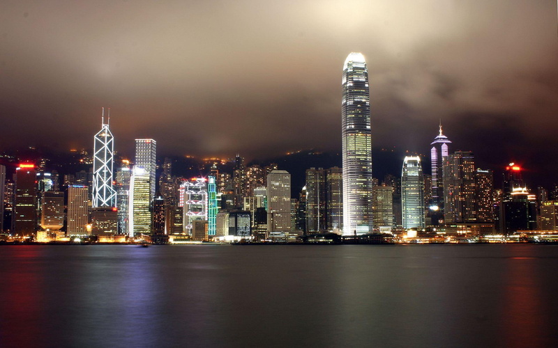 hong, wide, 1080P, city, ocean, kong, travel and world