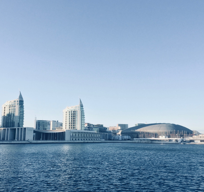 clear sky, waterfront, blue, portugal, modern, building, sea, photo, 1080P, building exterior, office building exterior, nature, iphone, financial district
