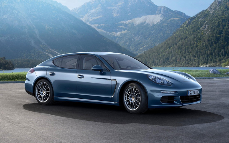 diesel, blue, panamera, 2014, 2K, sedan, cars, porsche