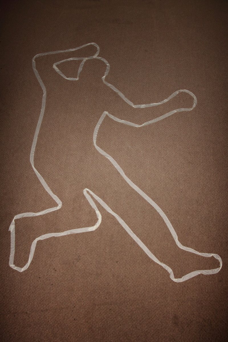 Criminal, studio shot, connection, kill, white color, no people, sign, Death, drawing - art product, artwork, murder, police, representation, tape, investigation