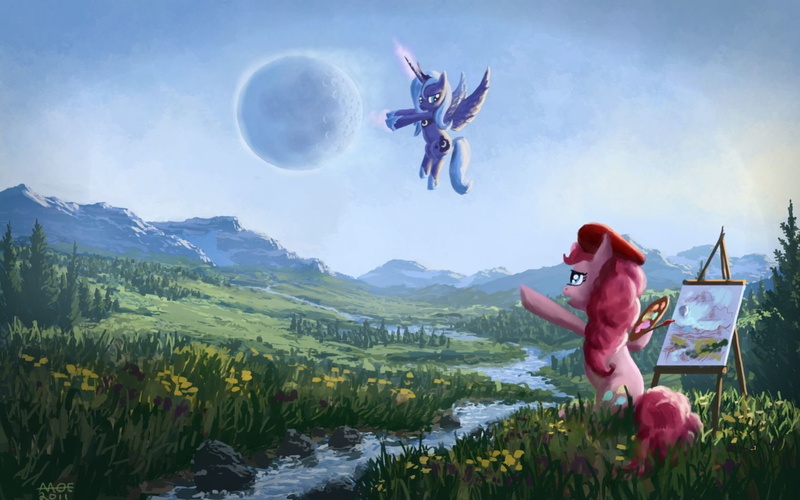 720P, Pie, My Little Pony, My Little Pony: Friendship is Magic, TV Show, Princess Luna, Magic, Pinkie Pie