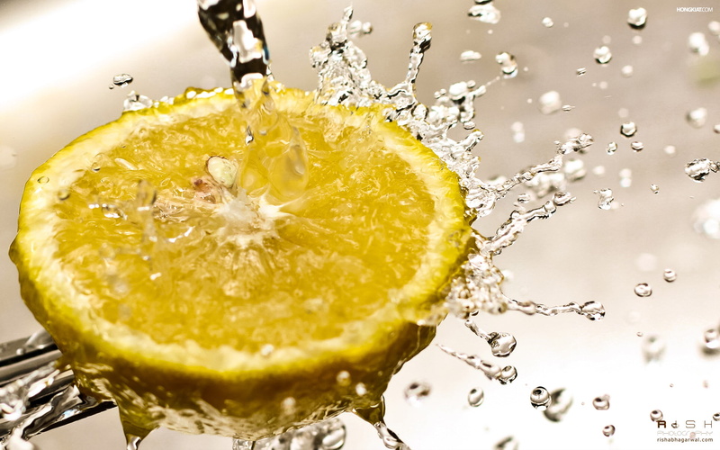 lemon, splash, hd, photography, 1080P