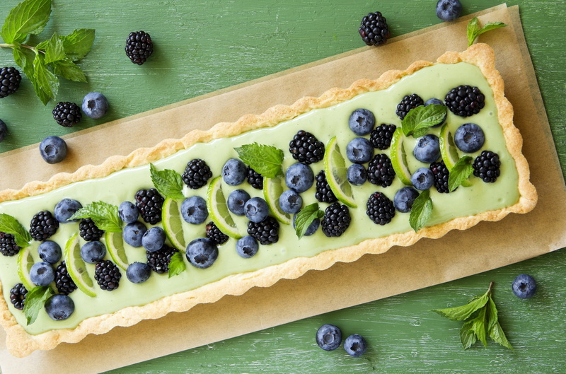 2K, delicious, mint, blueberry, blackberry, 4k, pie