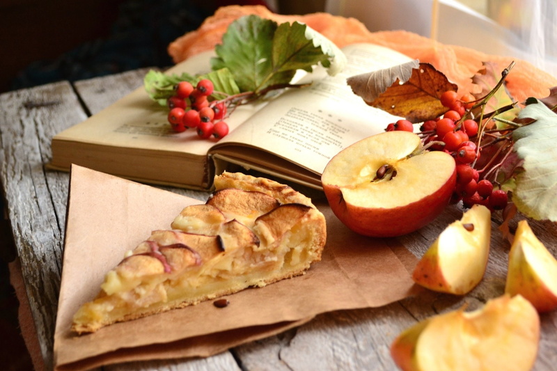 1080P, Book, Pie, Photography, Currants, Still Life, Apple, Fall