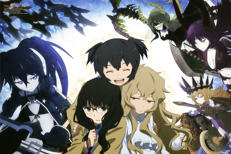 Black Rock Shooter, 5K, Anime, Dead Master (Black Rock Shooter), Yomi Takanashi, Kagari Izuriha, Mato Kuroi, Black Gold Saw, Chariot (Black Rock Shooter
