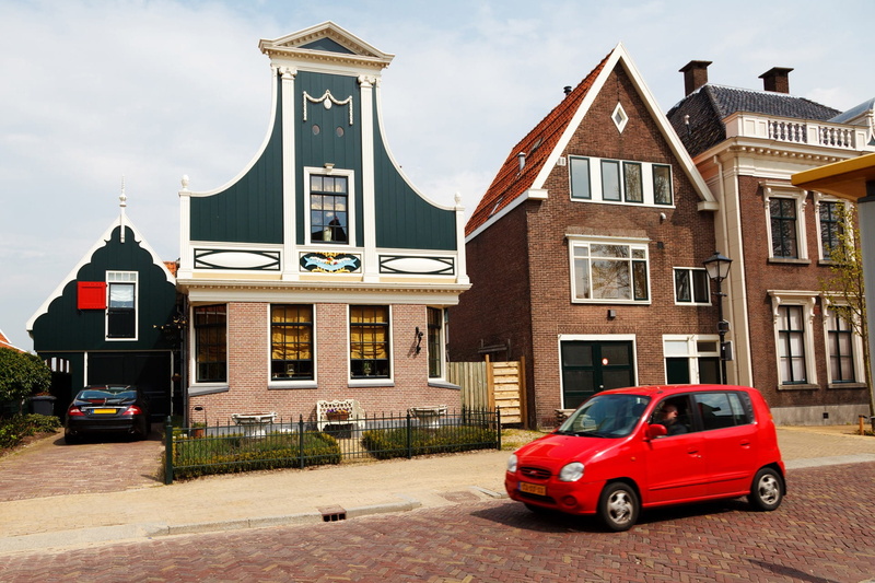 landscape, Architecture, land vehicle, no people, Building, building exterior, Dutch, red, road, street, mode of transportation, historic, home, nature