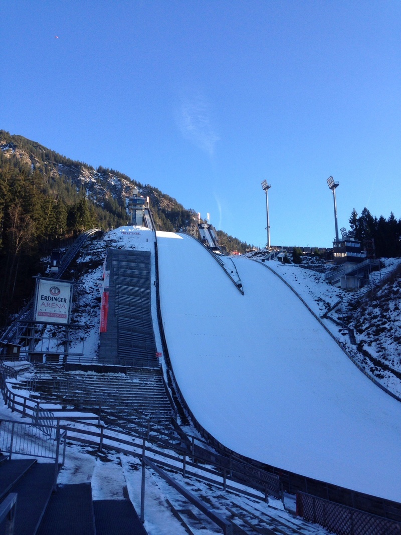 bad mitterndorf, building exterior, connection, transportation, copy space, clear sky, architecture, cold temperature, oberstdorf, no people, alpine, winter